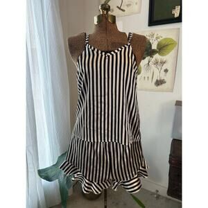 Bella Sleep + Spa Women's Pajama set Large Striped Silk Flowy